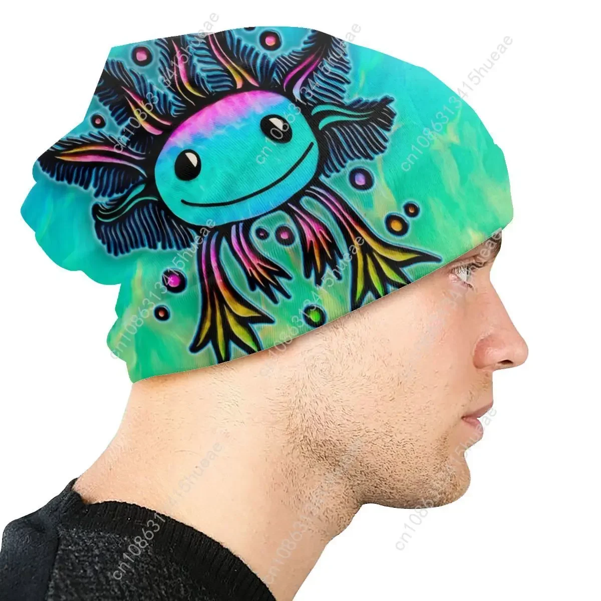 Chapeau chaud avec salamandre pour hommes et femmes, bonnet Axolotl, bonnets animaux, casquettes Kawaii, mode automne et hiver