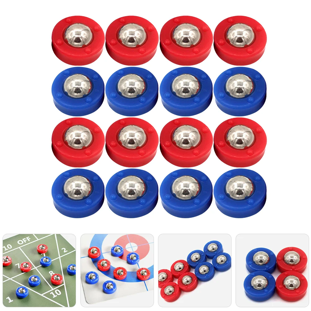 24 Pcs Shuffleboard Stick Replacement Balls Children's Rollers Outdoor Pucks Table Top Game