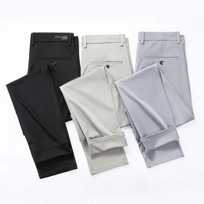 Men\'s Business Casual Pants Fashion Elastic Comfortable Pants