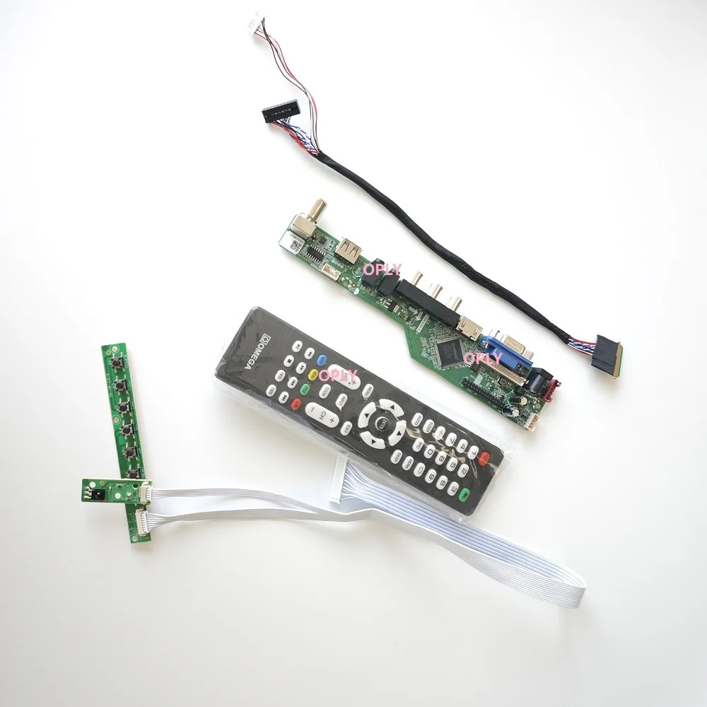 

For B156XW04 B156XTN02 B156XTN03 1366X768 15.6" HDMI-compatible RF USB AV VGA Audio LED Screen monitor TV Controller board kit