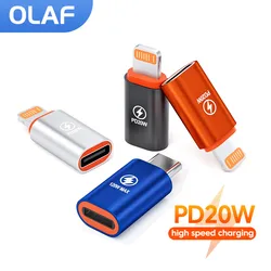 OlPG-Adaptateur OTG pour iOS Rains, connecteur mâle à type C femelle, 20W, charge rapide PD, convertisseur pour iPhone 14 13 iPad