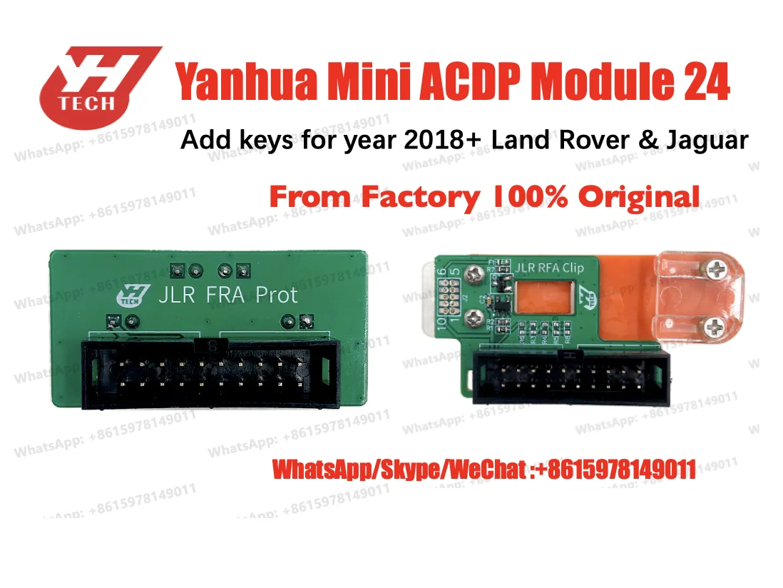 Yanhua Mini ACDP key programming tool Moduel 24 add key for  JLR  year above 2018 JPLA K8D2 J9C3 K8SPC5560B MCU RFA module