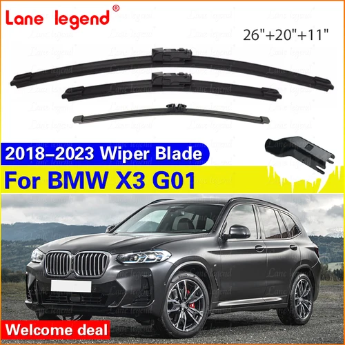 Juego de limpiaparabrisas delantero/trasero para BMW X3 X3M G01 2018 - 2023 accesorios de cepillo de ventana de parabrisas 2019 2020 2021 2022