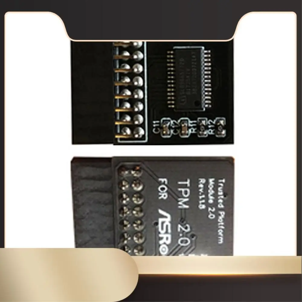 

Tpm 2,0 плата модуля безопасности шифрования с дистанционным управлением TPM2.0 LPC 18-контактная материнская плата для ASROCK для Windows 11-N36R