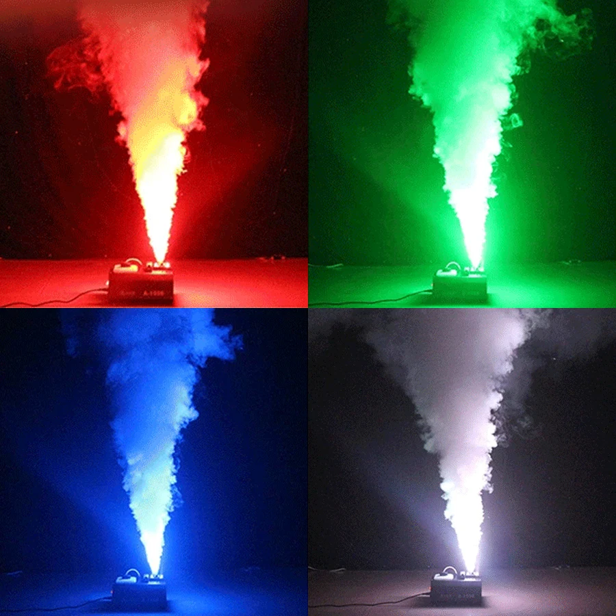 1500W Mist Rookmachine DMX RGB 24LED Podiumlichteffect Verticale Sproeier Externe mistmachine