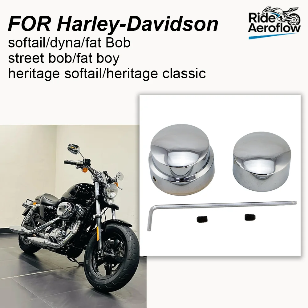 

Motorcycle Rear Axle Nut Cover Cap For Harley Sportster FatBoy Softail Dyna Electra Road Street Tri Glide Road King 08-17