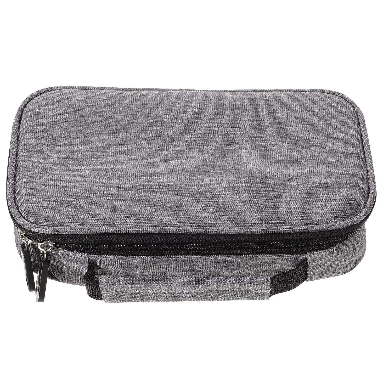 

Extra Spacious Canvas Pen Pouch Student Pencil Bag Zipper Closure Holds Pens Pencils Erasers Rulers Great for School