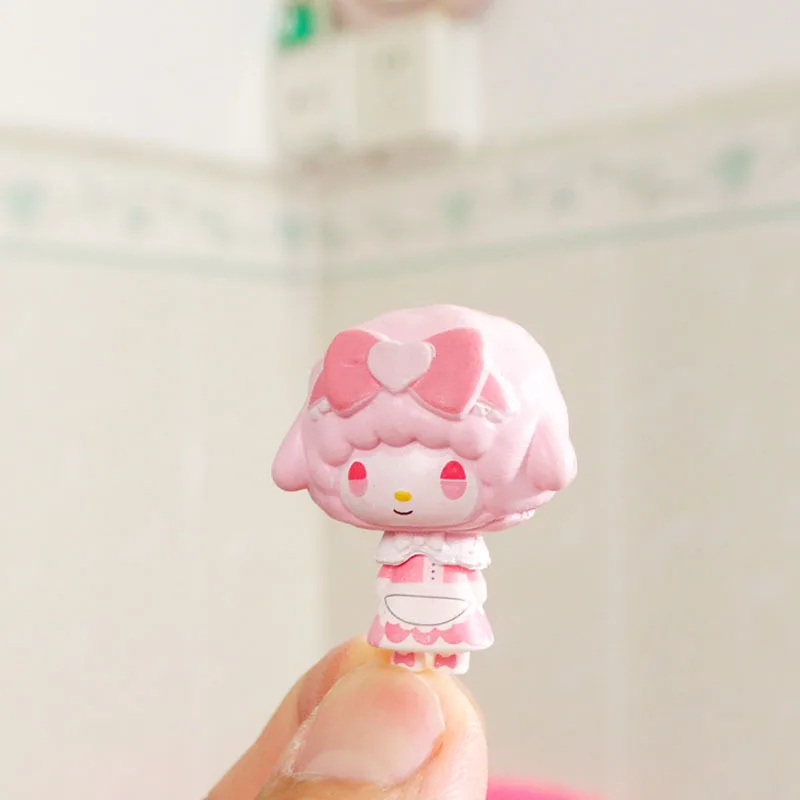 Cartoon Sanrio Piano Lamb Resin Qversion Micro Landscape Decoration Figurine Mobile Phone Case Paster Cake Decoration Model Doll