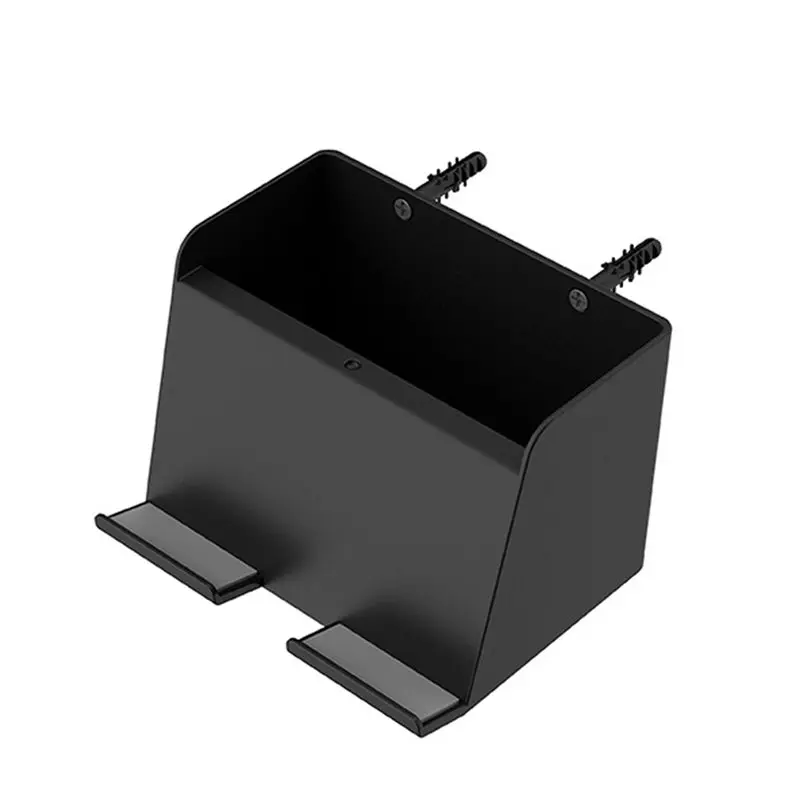 Universal Wall Mount Holder With Storage Box For Phones Tablets E-Books Remotes For Bedside, Bathroom And More