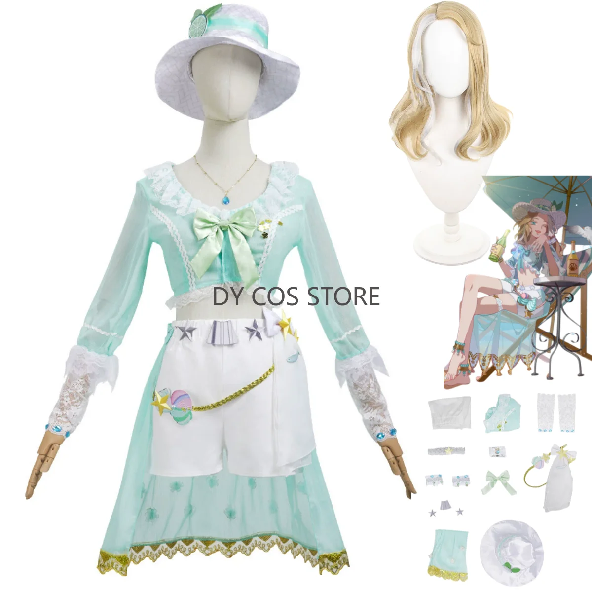 Game Identity V Demi Bourbon Barmaid Косплей Костюм Морская Соль Специальная Мелодия Летний День Купальник Сексуальный Бикини Парик Женский Пляжный Костюм Game Identity V Demi Bourbon Barmaid Косплей Костюм Морская Соль Специальная Мелодия Летний День Купальник Сексуальный Бикини Парик Женский Пляжный Костюм