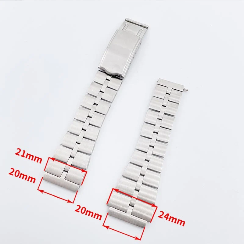 20mm Fishbone Straight End Steel Watch Band Strap Bracelet For Seiko 6138 0040 BVT 04770 Watches