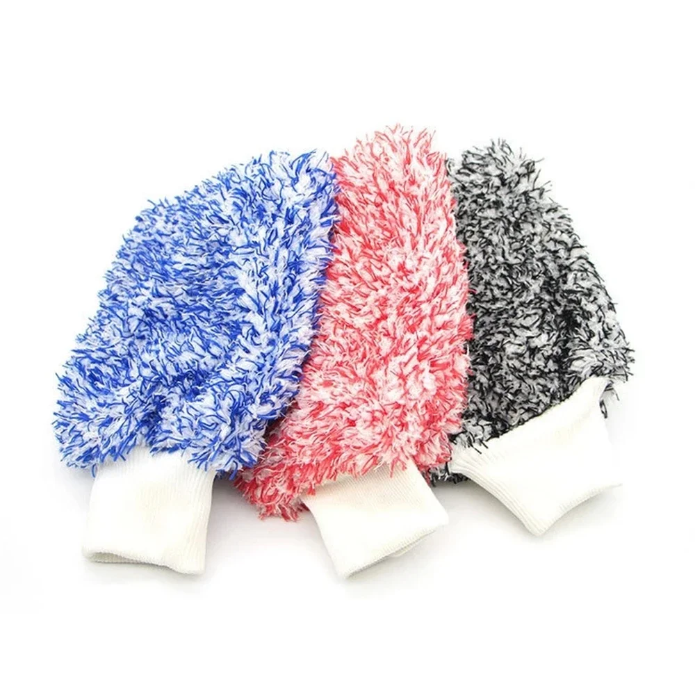 Professional Microfiber Washable Car Washing Gloves Car Care Cleaning Gloves Cleaning Cloth Towel Mitt Automobile Accessories