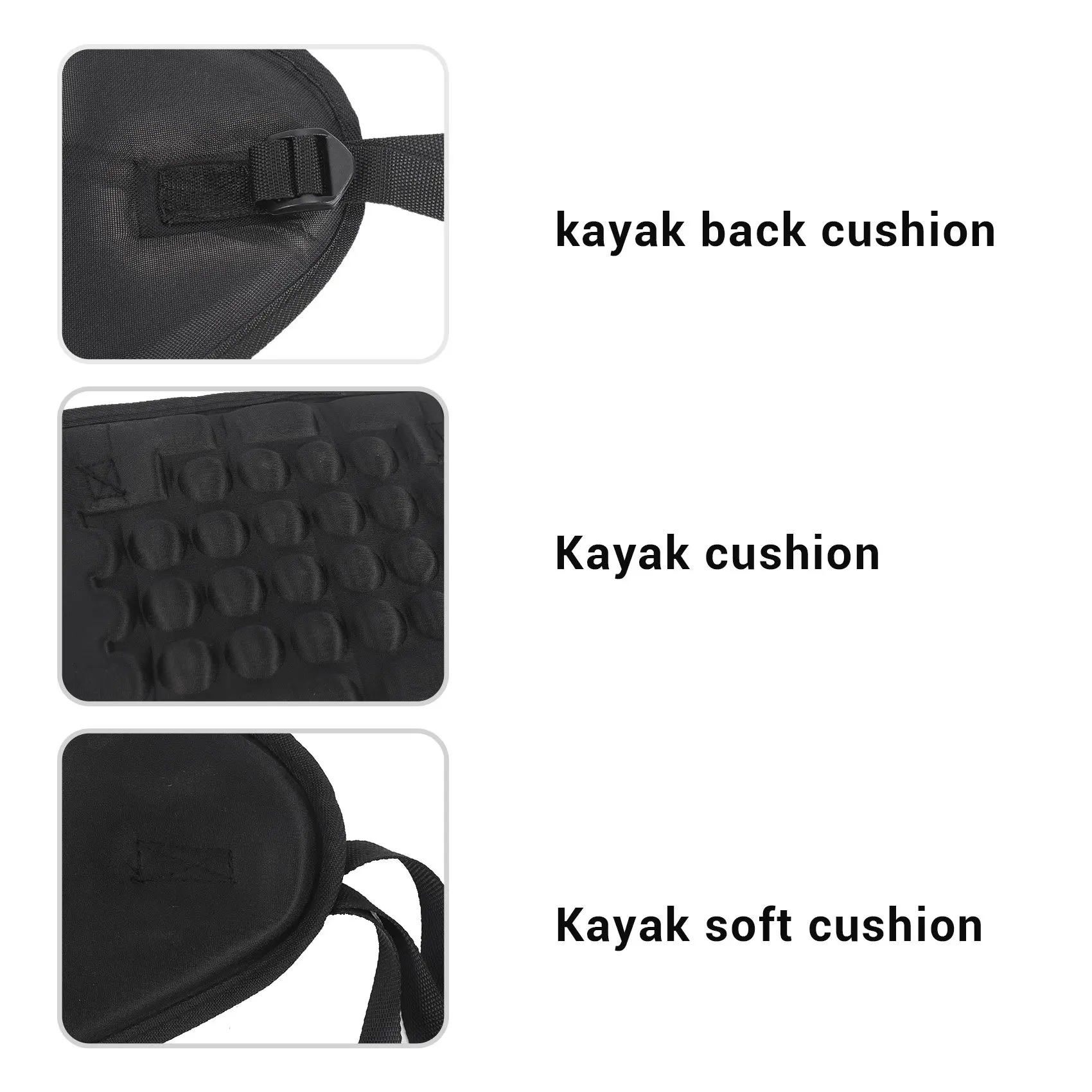 

1Pc Adjustable Kayak Cushion Canoe Environmental Protection Seat Back Rest Pad Kayak Soft Thick Back Support Pad Rich
