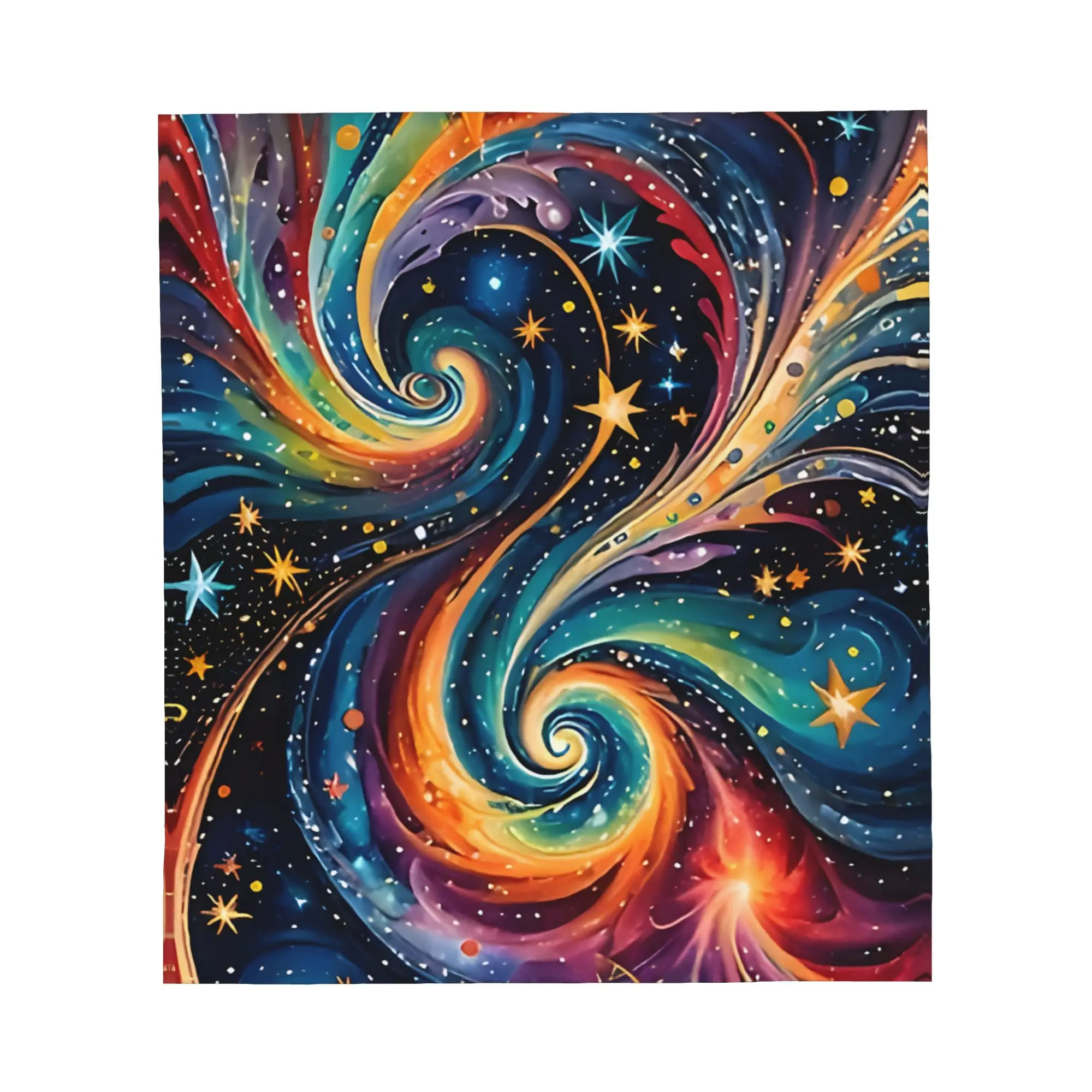 1PC Sparkling Dancing Stars Winter Blankets for Adults Bedding Home Interior Sofa Knee