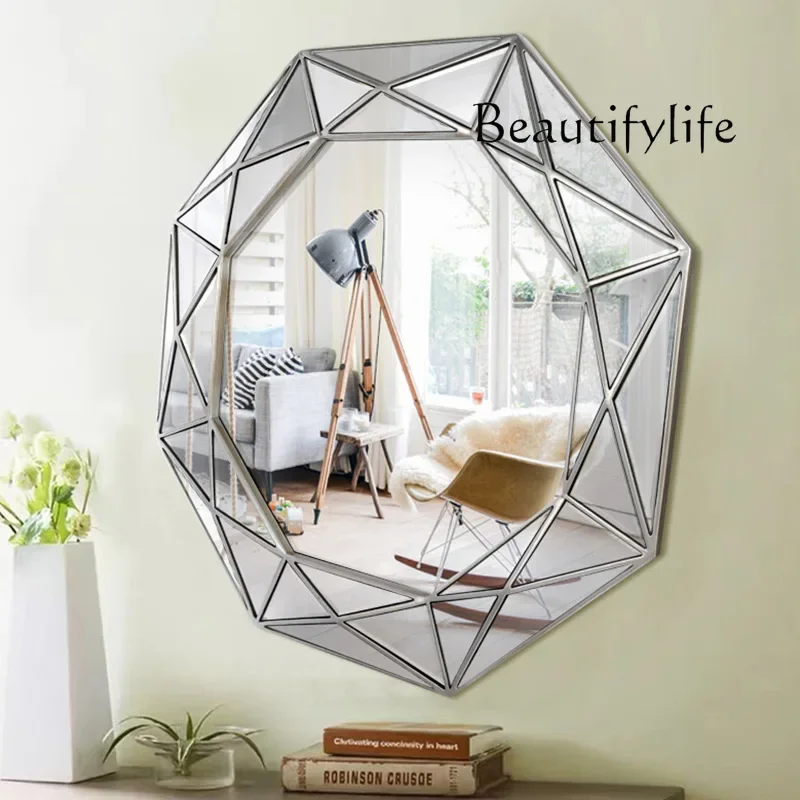 Venice splicing lens bathroom mirror American living room entrance decorative hanging mirror bathroom