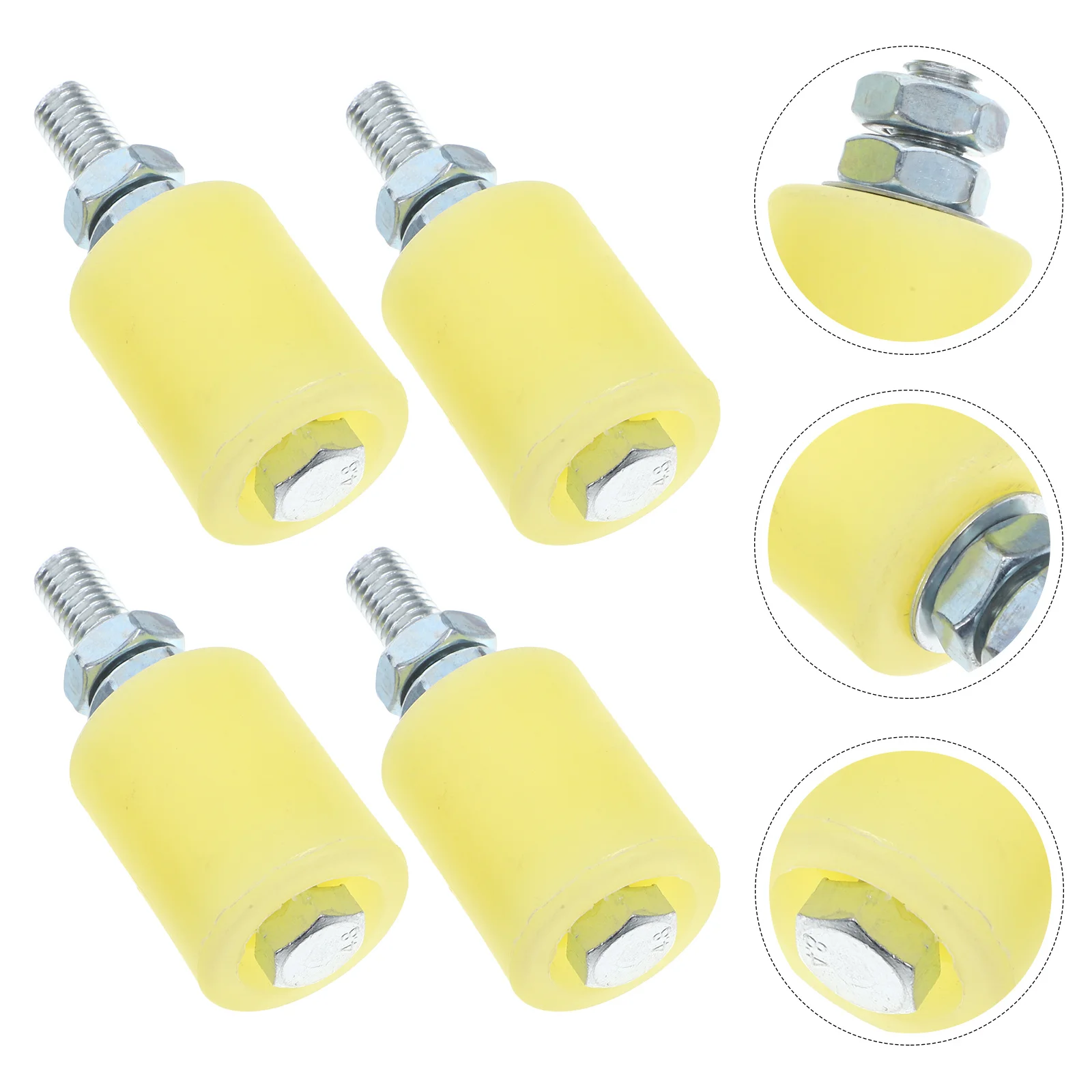 4 Stuks Nylon Schuifpoort Roller Katrol Blok Stabiel Gids Wiel Voor Rail Deur Yard Gate Schuifdeur Vervanging Deel