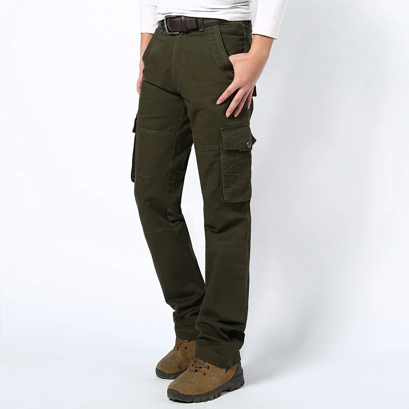 

Military Camo Pants For Men Tactical Cargo Trousers Outdoor Work Pants Multi Pocket Straight Leg Cotton Canvas Design
