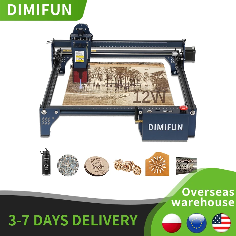 Experience Amazing Precision and Efficiency with the DIMIFUN DM6 B12 12W Laser Engraving Machine