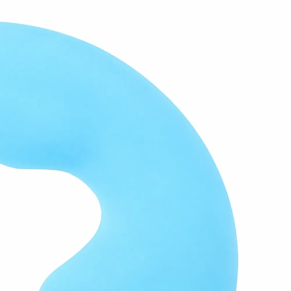 Portable Breathable Hole Silicone Face Pillow Silicone Blue Face Cradle Cushion Skin Tone Massage Headrest Cushion Travel