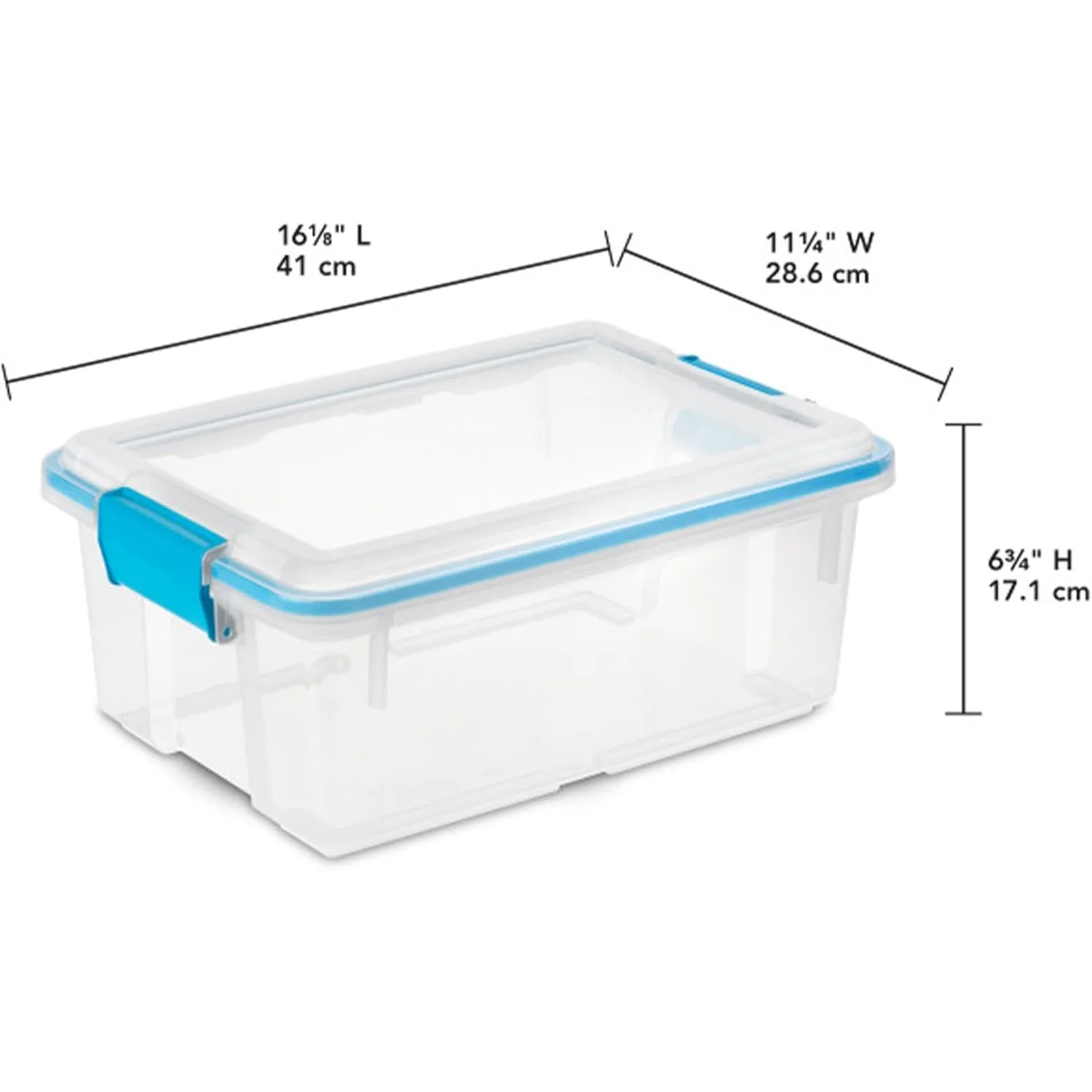 Gasket Box, Stackable Storage Bin with Latching Lid, 12 Quart, 24 Pack,Durability,Effortless Mobility,Secure & Durable