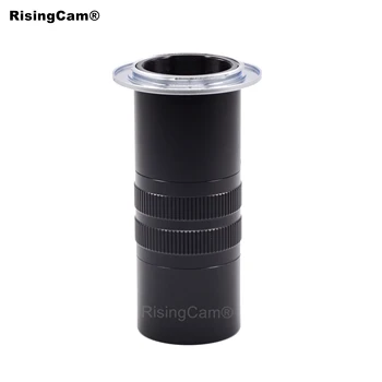 Focus adjustable microscope camera adaper M42 F mount to C mount adapter compatible for Nikon DSLR camera