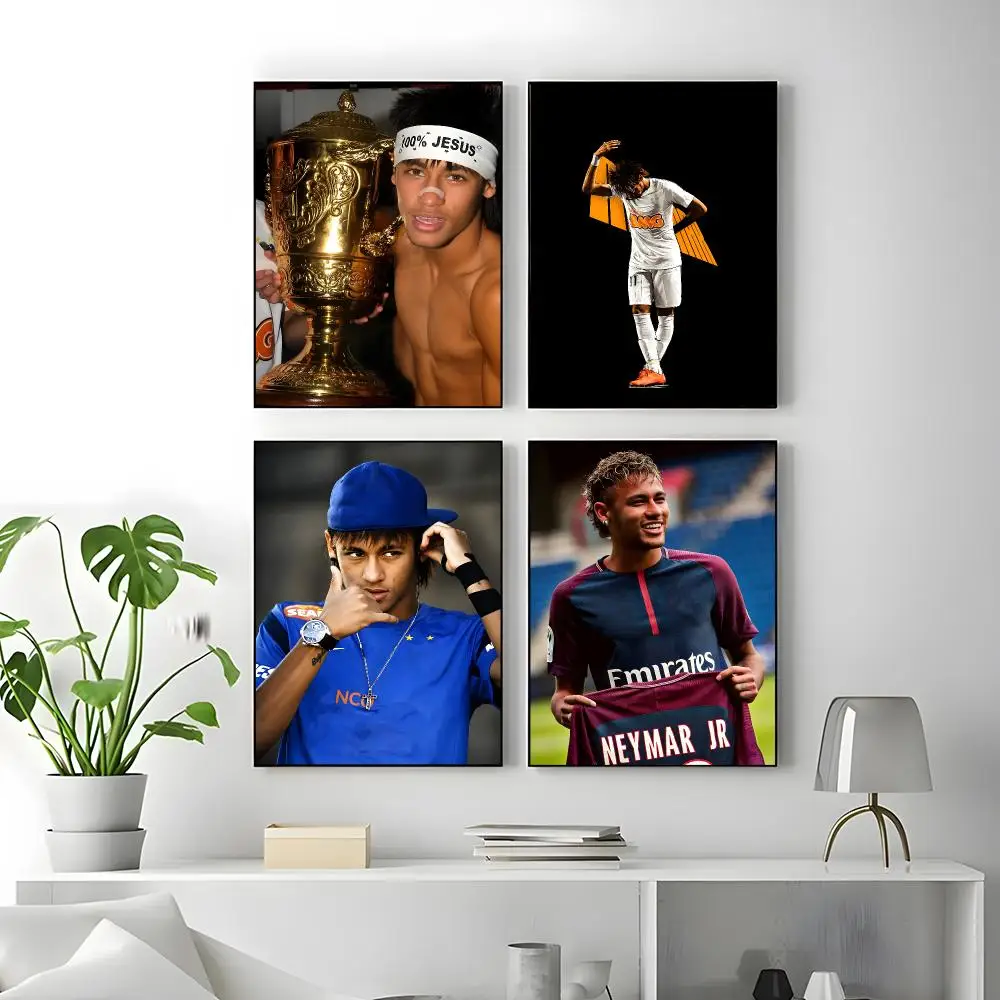 Athlete Neymar Poster High-quality vintage prints & posters for home, bar, cafe, aesthetic wall art.