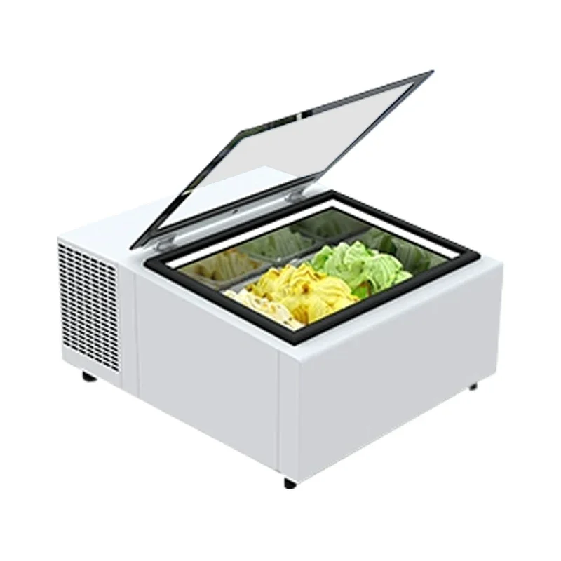 Prosky Commercial Ice Cream Freezer Display Cases Top Opening Refrigerators Display Freezers