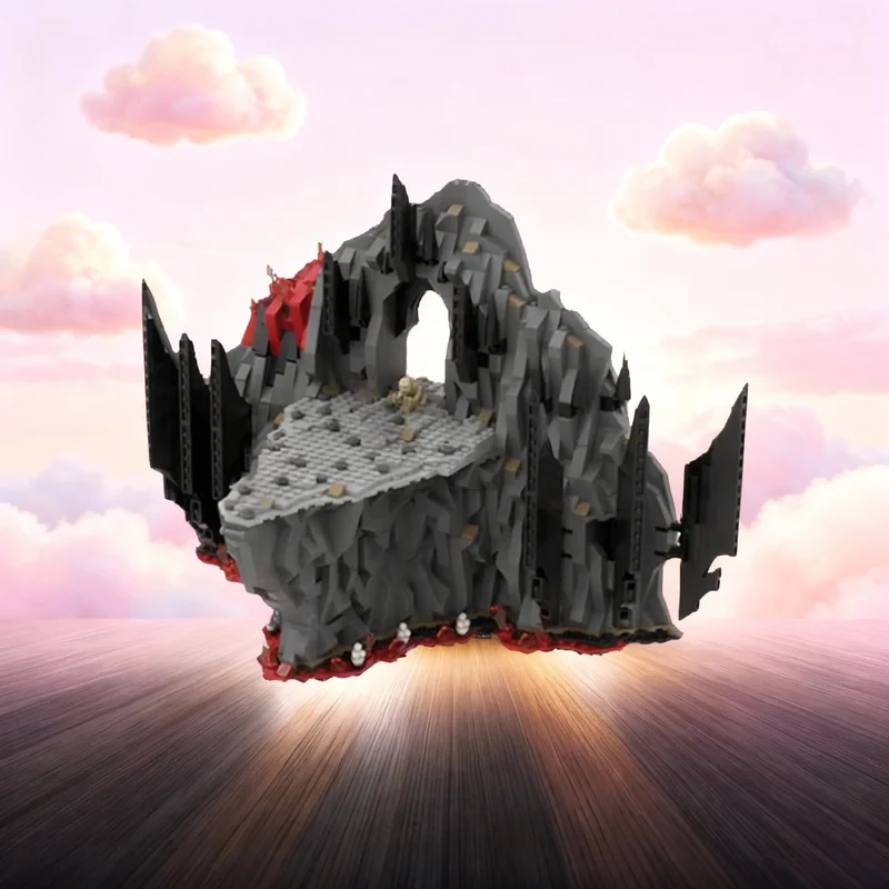 

2093 детали MOC: Печь Судного дня (Властелин колец), конструктор, креативный подарок, декор для демонстрации, сборная модель премиум-класса для взрослых