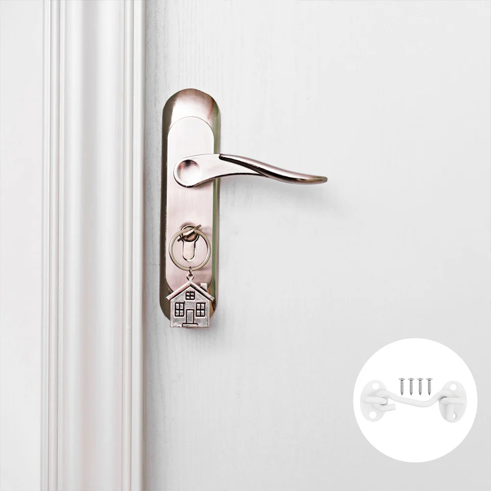 

4pcs Stainless Steel Thicken Door Lock Swivel Latch For Cabinet Barn Shed Window Closure Anti-Wind Hardware Clip