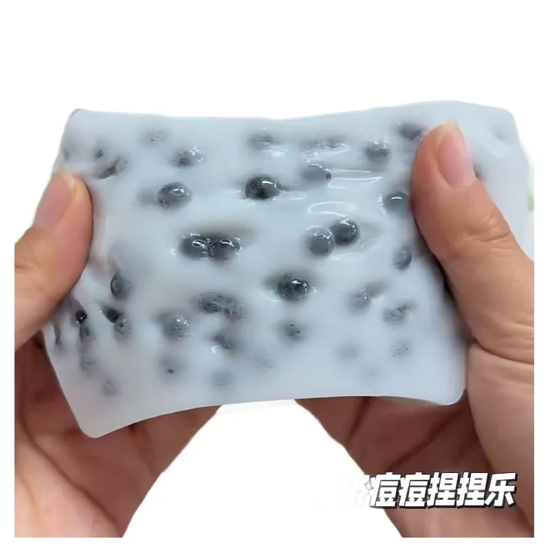 Squishy Tofu Block Squeeze Pimples Decompression Funny Squeeze Pinch Tofu Compulsion Venting Toy Funny Stress Relief Fidget Toys
