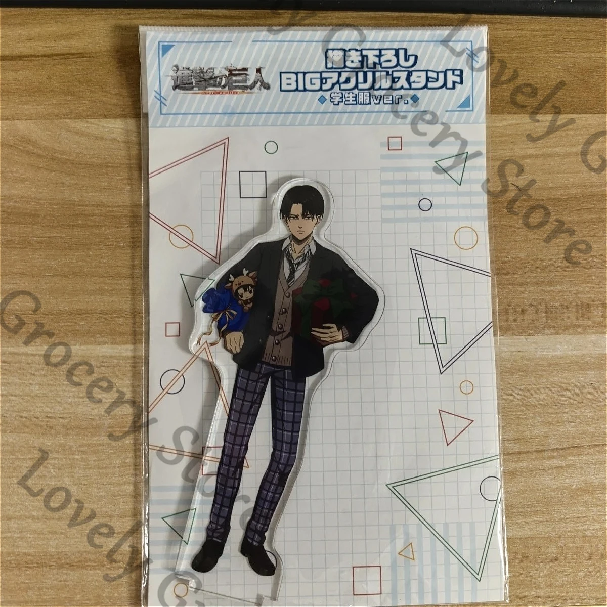 

Genuine Anime Shingeki No Kyojin Levi Ackerman Ataque A Los Titanes Attack on Titan Cosplay Cartoon Acrylic Standing Sign Gift