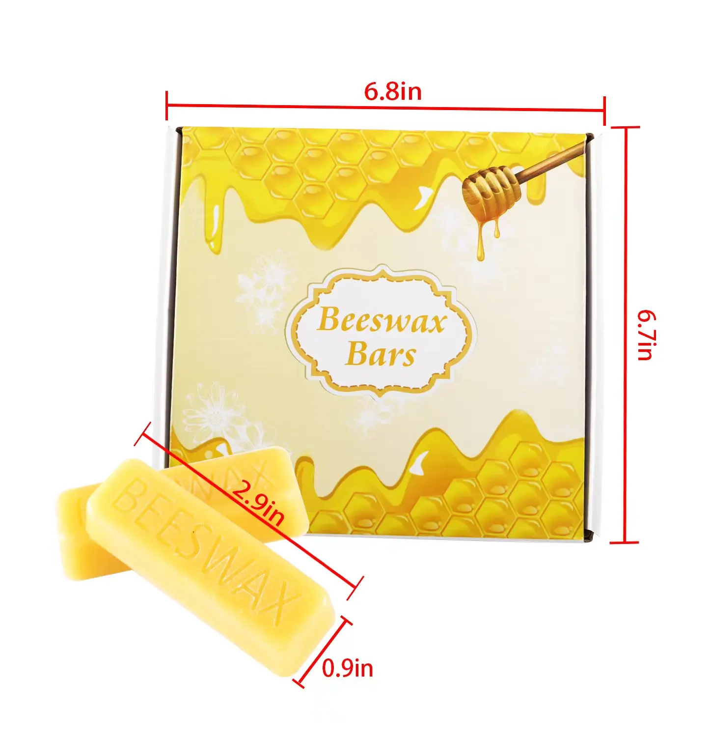 24-Pack Golden Beeswax Strips for Candle Making, Mild and Non-Irritating, Unscented, Bulk Golden Beeswax Strips, Natural Wax Raw Material for Candle Making, DIY Craft Kit Suitable for Adults, Beginners, and Young People, Microwaveable Beeswax Strips, High-Quality Beeswax Supplies for Candle Making, Also Suitable for Father's Day, Mother's Day, and Valentine's Day