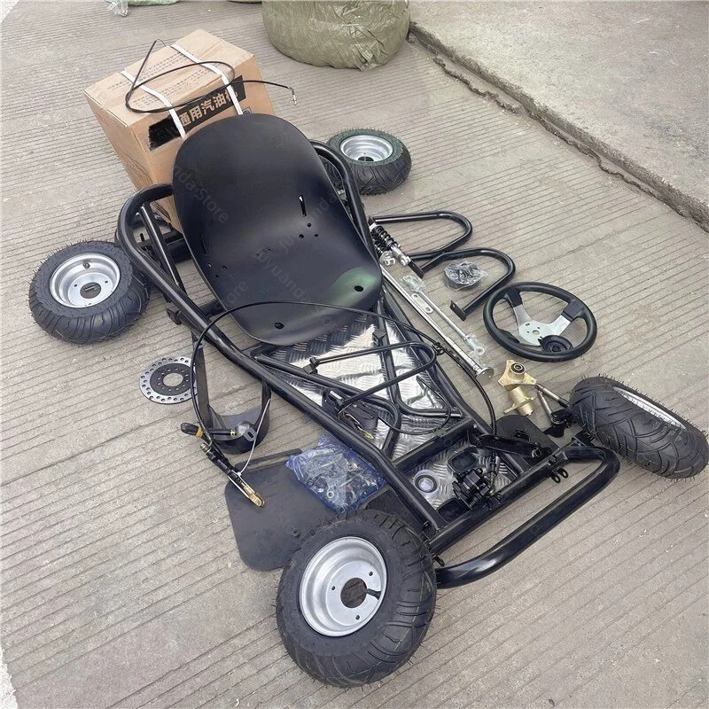 168CC Modified Four-wheel Motorcycle Drift Kart Full Set of Frame Accessories, Road Tire Assembly view 2