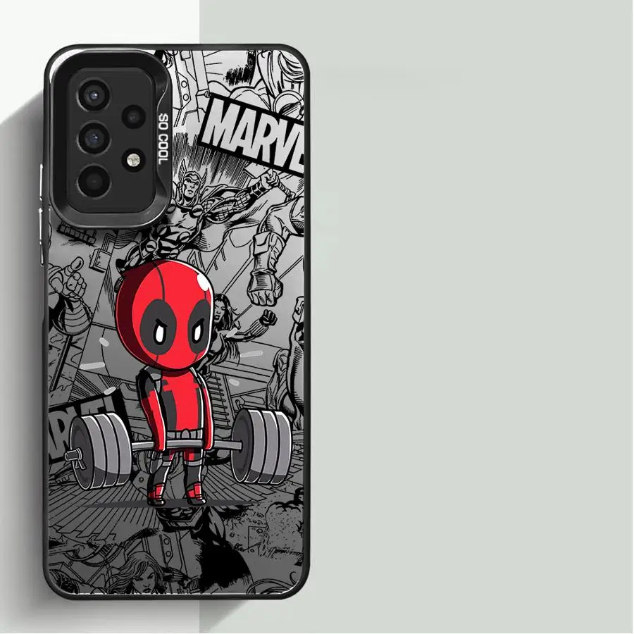 Funda de teléfono de dibujos animados de Marvel Deadpool para Samsung Galaxy A14, A13, A15, A23, 4G, A34, A33, A53, A24, A54, A35, A55, 5G, A11, A12