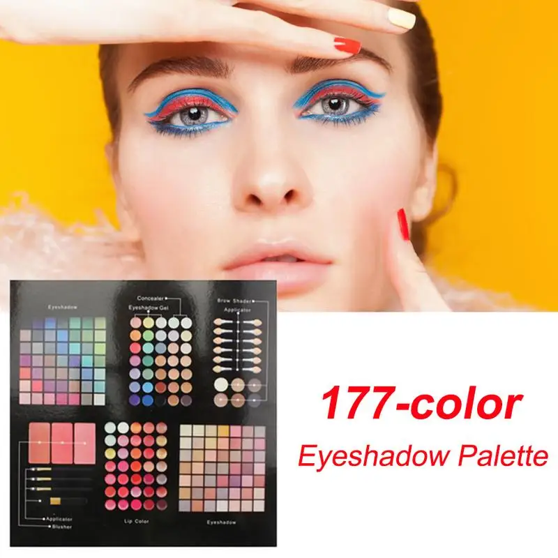 

177 Colors Gliltter Eyeshadow Palette Matte Eye Shadow Multicolor Gliltter Eyeshadow Palette All-in-One Holiday Gift Makeup Set