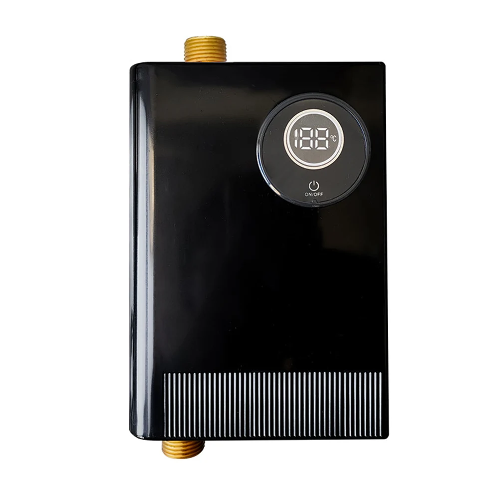 110V/220V Electric Water Heater, Digital Temperature Display & Easy Installation & 24 Hours Water Supply for Kitchen & Bathroom