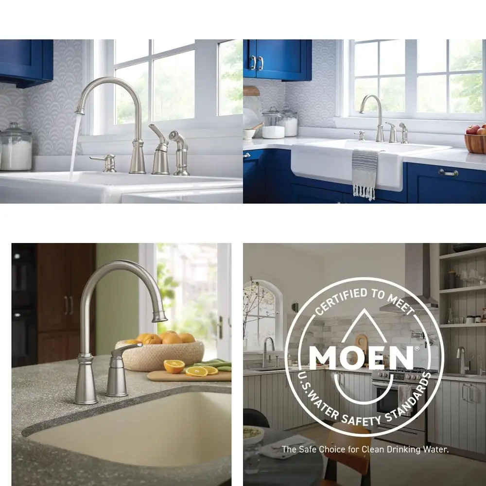 

Single-Handle High Arch Kitchen Faucet, Resistant to Spots and Stains