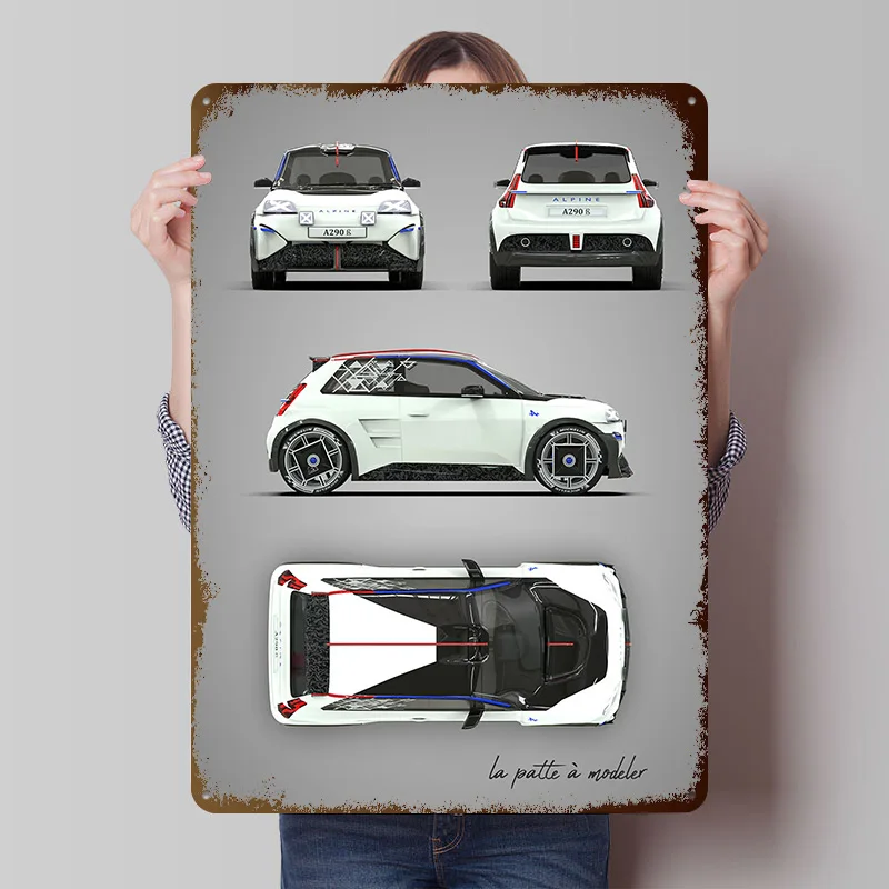 Alpine A290 B Metal Poster Customized Wall Art Retro Vintage Tinplate Signs for Man Cave Home Decor Living Room Bar Accessories