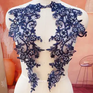 En iyi 10 satış, tül kumaş işlemeli çiçekler 3 boyutlu no. 9'da