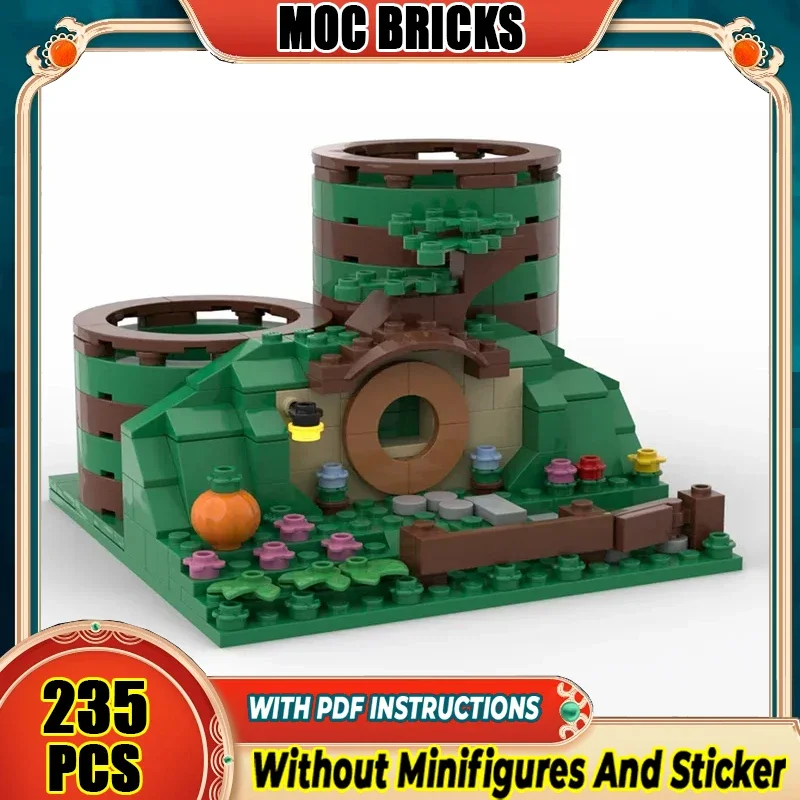Moc Building Block Movie Scene Pencil Holder Model Castle Bricks Street View Toys