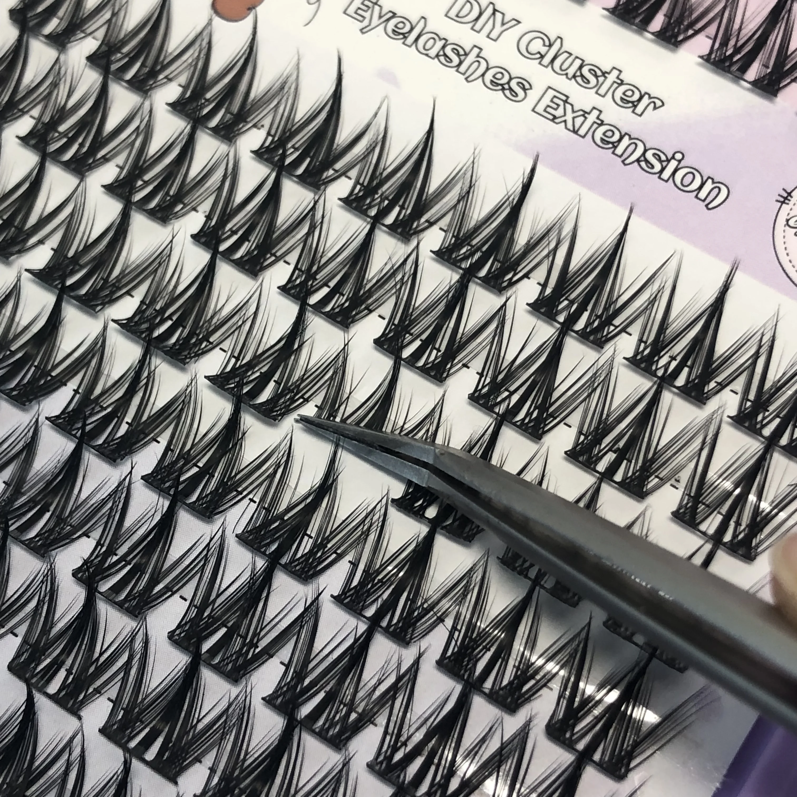 1/doos 320 Bundels Nertsen Valse Wimper Natuurlijke Russische 3D laes Individuele Wimper extension cluster make-up tool groothandel wimpers