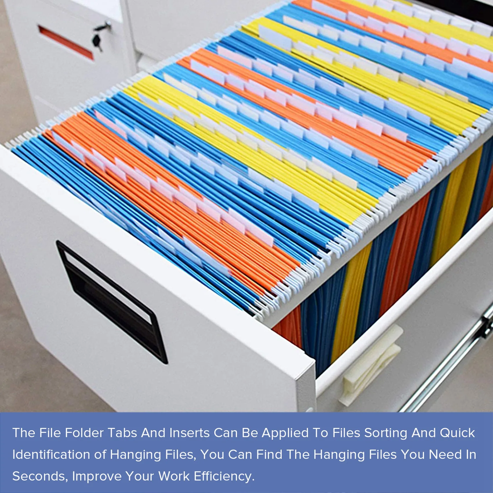 120 sets Datei dokument Tabs 2 Zoll hängende Ordner Tabs und mehrfarbige Einsätze zur schnellen Identifizierung von hängenden Dateien