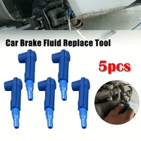 5 Pieces Brake Fluid Change Tool, Car Brake Fluid Change Tool, Pump Oil Bleed Replacement Air Kitswap Tool Connector 3