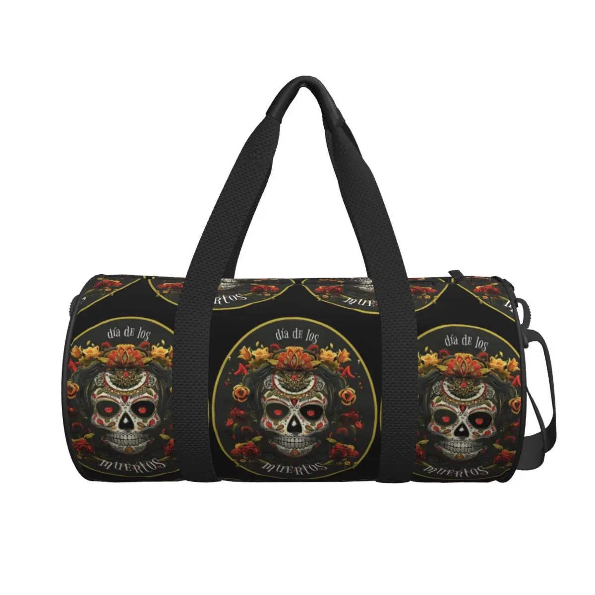 

Mexican Catrina Girl Day Of The Dead Sugar Skull Large Duffle Gym Bag Multi-Functional Duffle Travel Bags Handbags Fitness bag