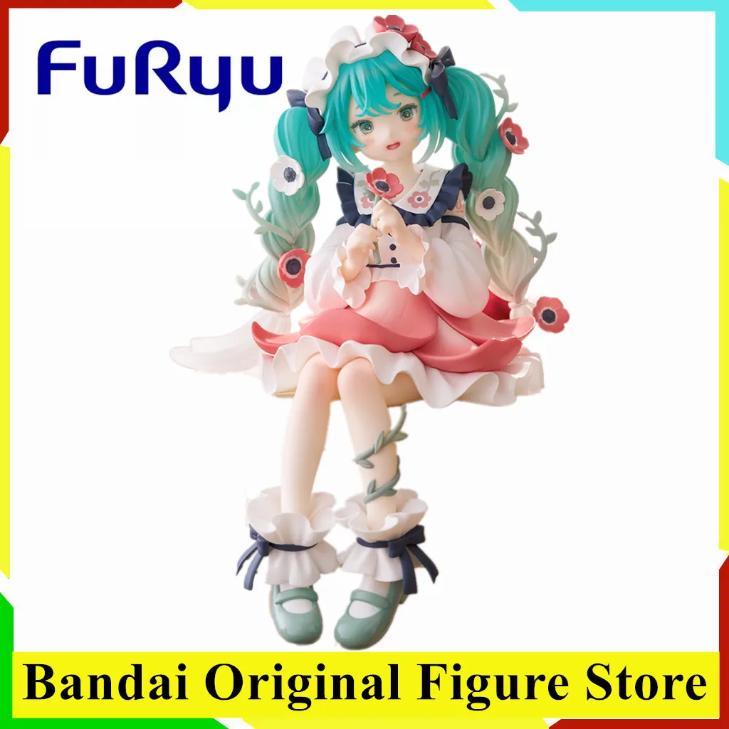 Original FuRyu Hatsune Miku Flower Fairy Anime Figure Toys PVC Model Collection Action Figurine Doll Gift