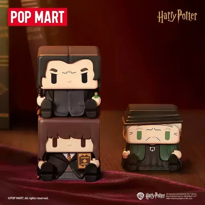 POP MART Harry Potter POP CUBE-3 serie Caja ciega juguetes Kawaii Anime figura de acción Caixa Caja sorpresa caja misteriosa muñeca niña regalo