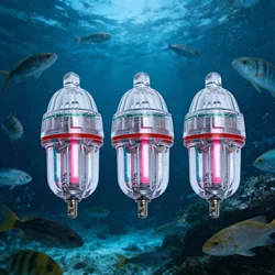 Luz LED subacuática de señuelo con flash gran brillo y tubo nocturno