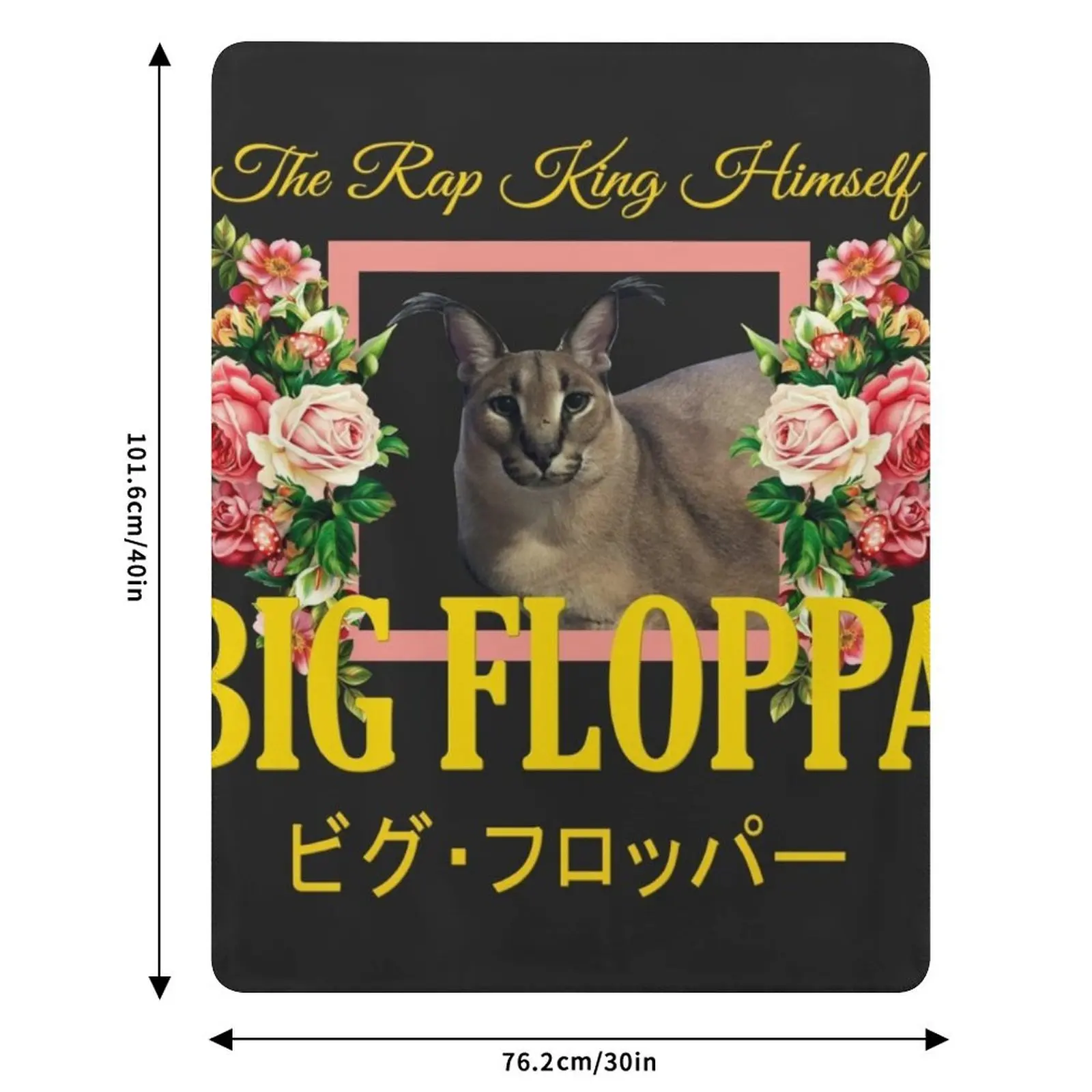 Big Floppa Floral Aesthetic Throw Blanket Moving sofa bed Fashion Sofas Decorative Sofa manga Bed covers Blankets