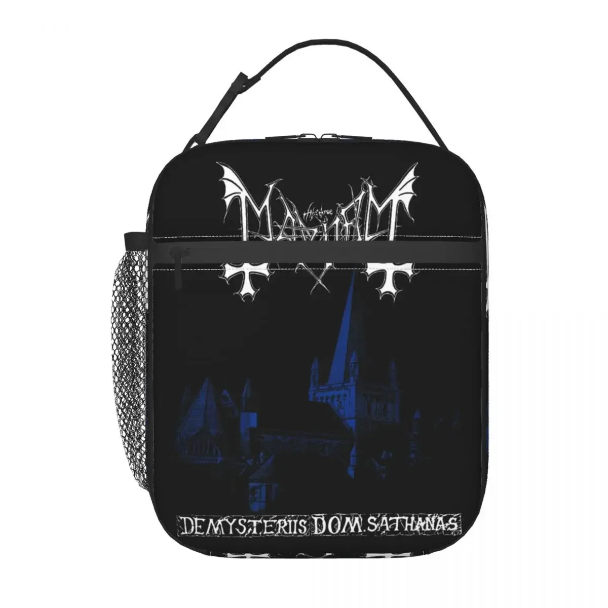 Mayhem Black Metal Band Insulated Lunch Bag Food Bag Reusable Cooler Thermal Lunch Boxes For School Office