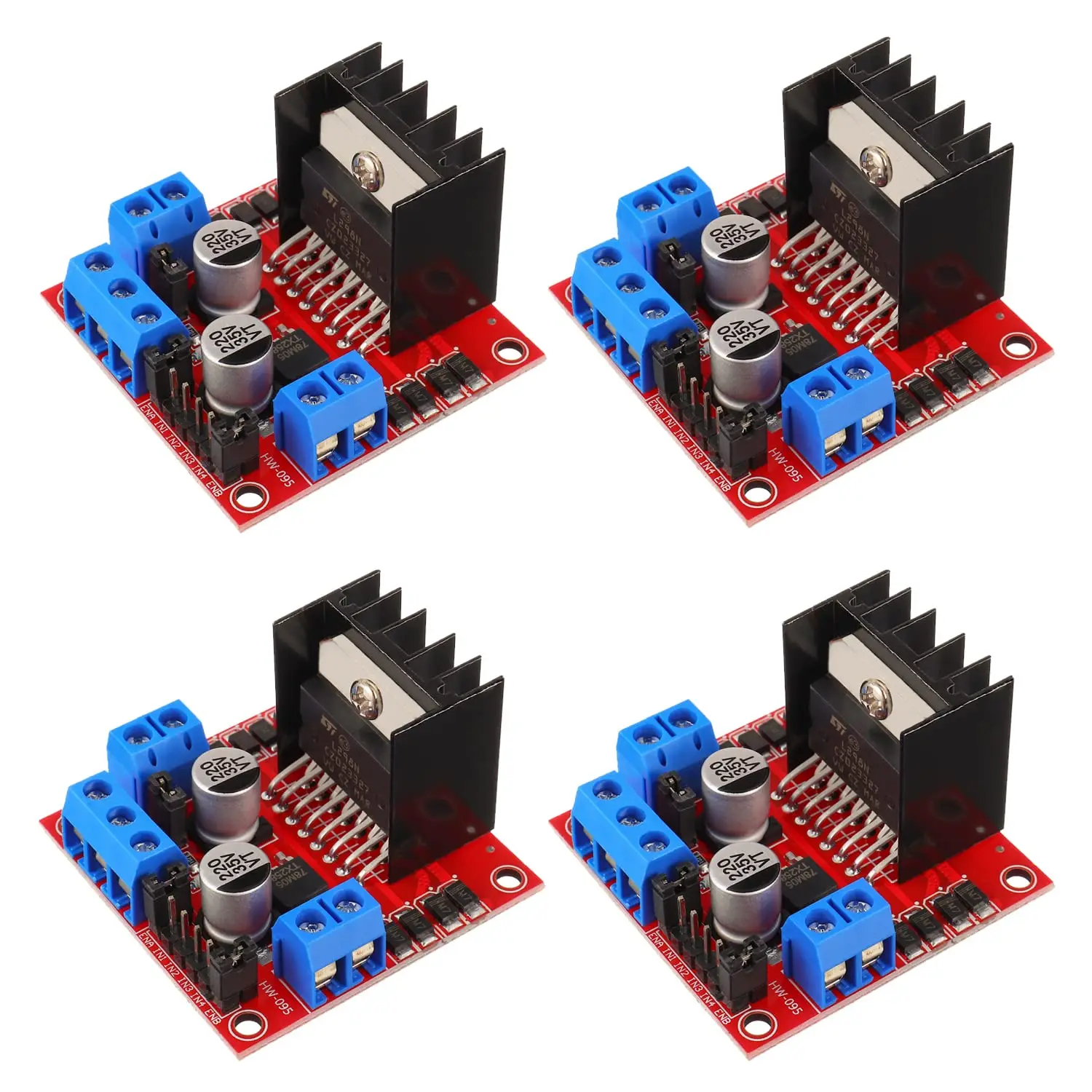 L298N Motor DC Dual H-Bridge Motor Driver Controller Board Module Stepper for Arduino Intelligent Car Power UNO MEGA R3 Mega2560